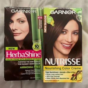 2x Garnier BNIB Hair Color mahogany Chestnut Brown